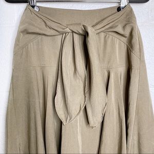 Anthro HD in Paris Tie Front High Low Skirt